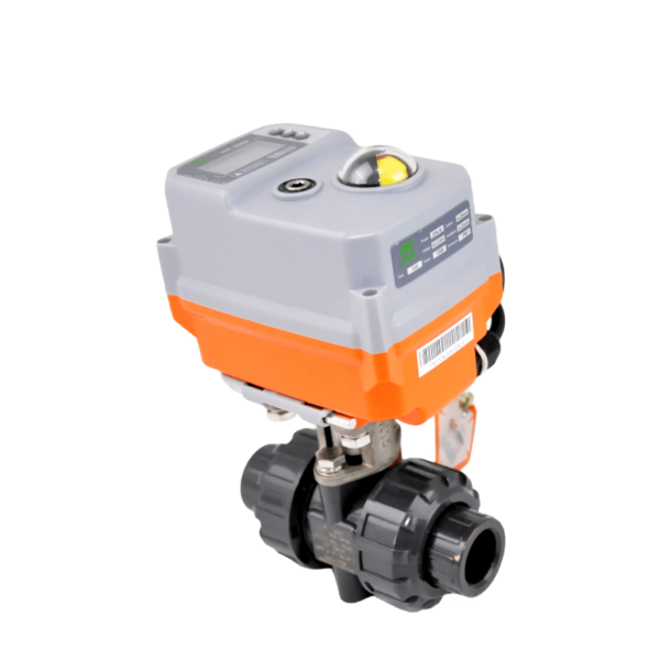 高品质电动执行器塑胶球阀