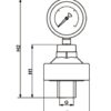 隔膜压力表尺寸图
